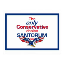 Santorum CONSERVATIVE Post Cards