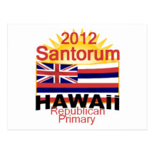 Santorum HAWAII Post Cards