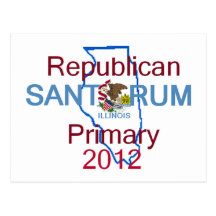 Santorum ILLINOIS Postcards