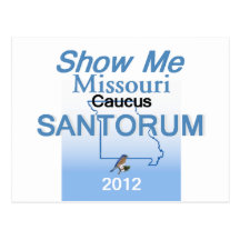 Santorum MISSOURI Post Card