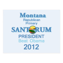 Santorum MONTANA Post Card