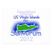 Santorum VIRGIN ISLANDS Postcards