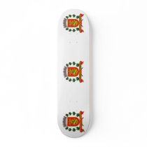 Santos Saopaulo Brasil, Brazil flag Custom Skateboard