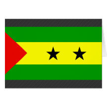 Sao Tome And Principe Flag Greeting Cards