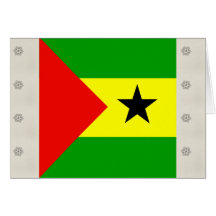 Sao Tome And Principe High quality Flag Card