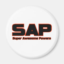 SAP - Super Awesome Powers Refrigerator Magnets