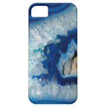 Sapphire Blue Agate Geode iPhone 5 case