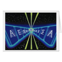 Sapphire Tablets Greeting Card