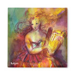 SAPPHO ,DANCE, MUSIC AND POETRY REFRIGERATOR MAGNET