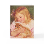 Sara holding a cat c. 1908 Mary Cassatt cards