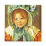 Sara in a Green Bonnet. c. 1901, Mary Cassatt magnets