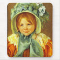 Sara in a Green Bonnet. c. 1901, Mary Cassatt mousepads
