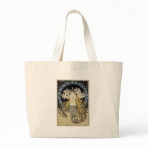 Sarah Bernhardt by Alphonse Mucha Canvas Bag