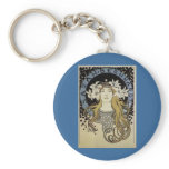 Sarah Bernhardt by Alphonse Mucha keychains