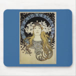 Sarah Bernhardt by Alphonse Mucha mousepads