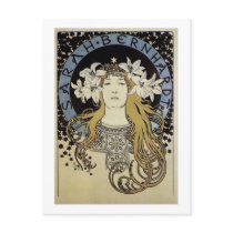 Sarah Bernhardt by Alphonse Mucha Post Card