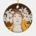 Sarah Bernhardt, Mucha Christmas Tree Ornament