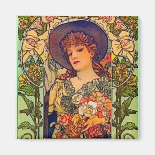 Sarah Bernhardt Tosca. Refrigerator Magnet