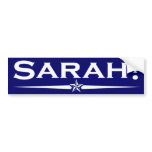 Sarah Bumper Sticker bumper stickers
