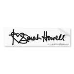Sarah Howell Music Bumper Sticker bumper stickers