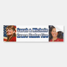 Sarah & Michele Grace Under Fire Bumper Stickers