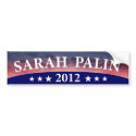 Sarah Palin 2012 bumper stickers