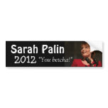 Sarah Palin 2012 bumper stickers