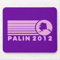 Sarah Palin 2012 Pink Retro Mousepads