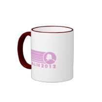 Sarah Palin 2012 Pink Retro Mugs