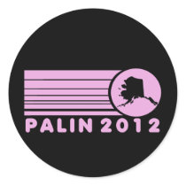 Sarah Palin 2012 Pink Retro Stickers