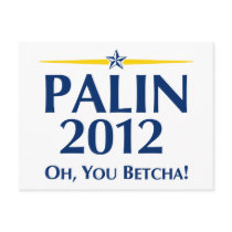 Sarah Palin 2012 Post Card