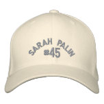 Sarah Palin #45 embroidered hats