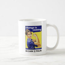 Sarah Palin - Change is Coming Coffee Mugs