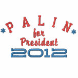 Sarah Palin for President 2012 embroidered shirts