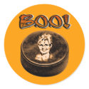 Sarah Palin Hockey Halloween Puck Sticker