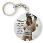 Sarah Palin - Hockey Mum I'd Like To Puck Keychain