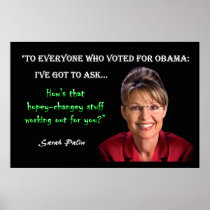 Sarah Palin - Hopey-Changey Print