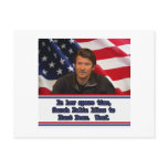 Sarah Palin Likes To Hunt Bear Post Card postcards