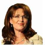 Sarah Palin Looking To Her Left Cut Out
