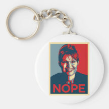 Sarah Palin.  Nope Key Chain