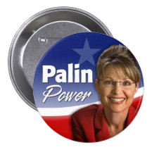 Sarah Palin Power Pinback Button