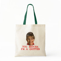 Sarah Palin Quitter T-shirts, Buttons, Mugs Bag