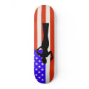 Sarah Palin USA Flag Skateboard