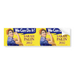 Sarah Palin We Can Do It bumper stickers