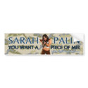 Sarah Palin-You Want A Piece Of Me? Bumper Sticker bumper stickers