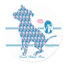 Sarah Pit Bull Stickers