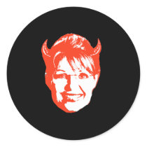 Sarah Satan Round Sticker