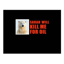 Sarah will kill me for oil post card