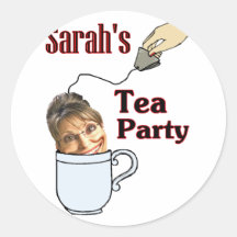 Sarah's Tea Party Sticker