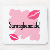 Saranghamnida - Korean I love you Mousepads